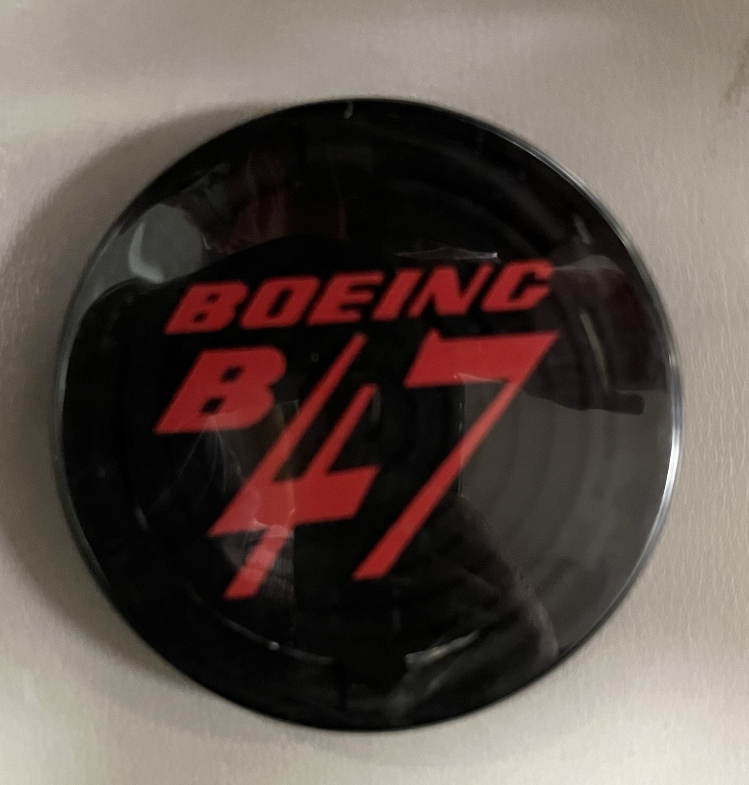 Boeing B-47 Yoke Control Wheel Emblem Cap Insert Original USAF Stratojet Part