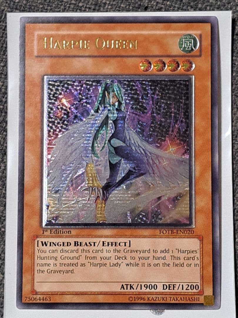 Yu-Gi-Oh Harpie Queen FOTB-EN020 English EU Relief Card