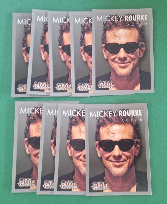 Lot 9 Mickey Rourke 2015 Panini Americana Trading Cards #30 9½ Weeks Wrestler 