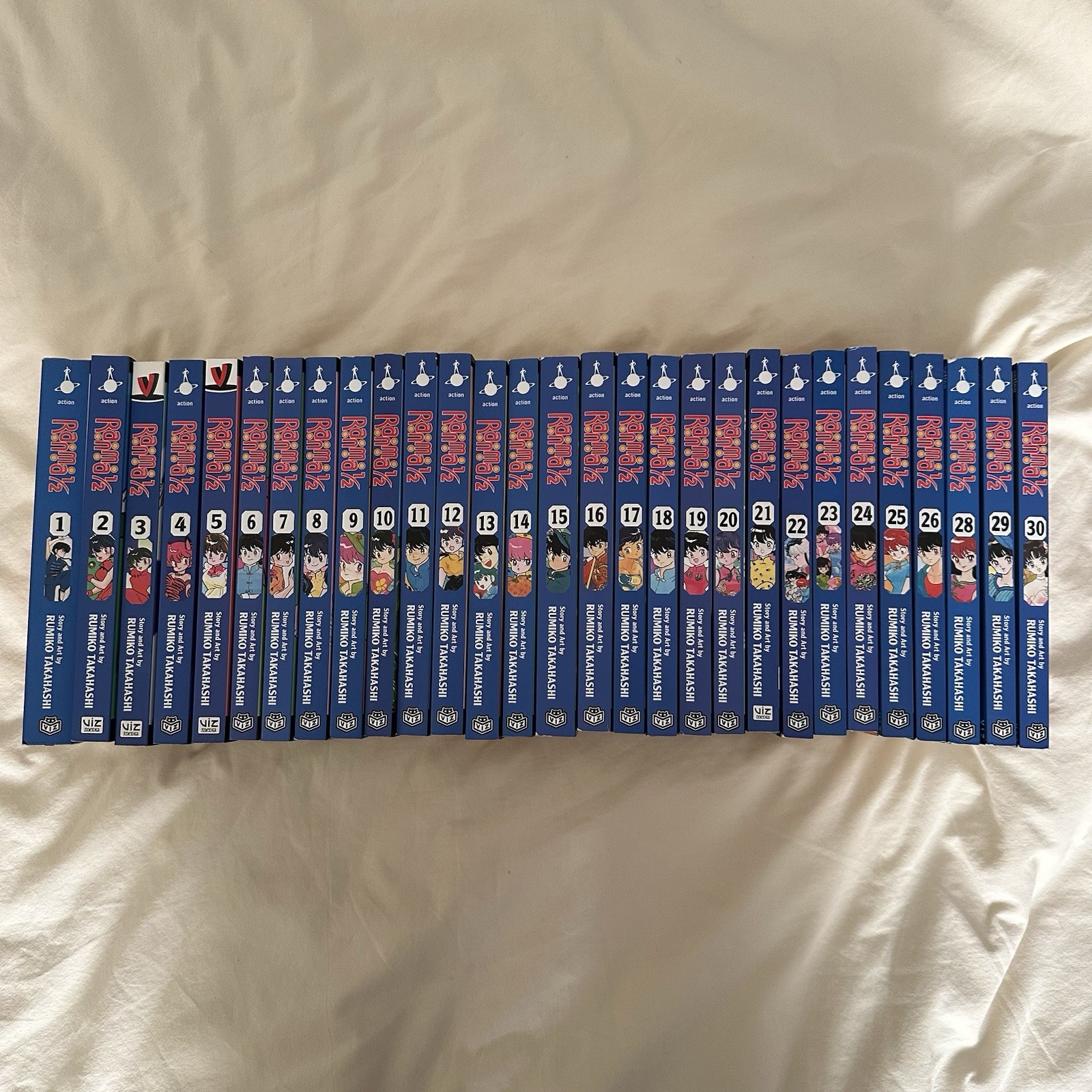 Ranma 1/2 Manga Blue Spine Singles Set Volumes 1-30 Viz Shojo English Missing 27 Ranma 1/2 Manga Blue Spine Singles Set Volumes 1-30 Viz Shojo English Missing 27