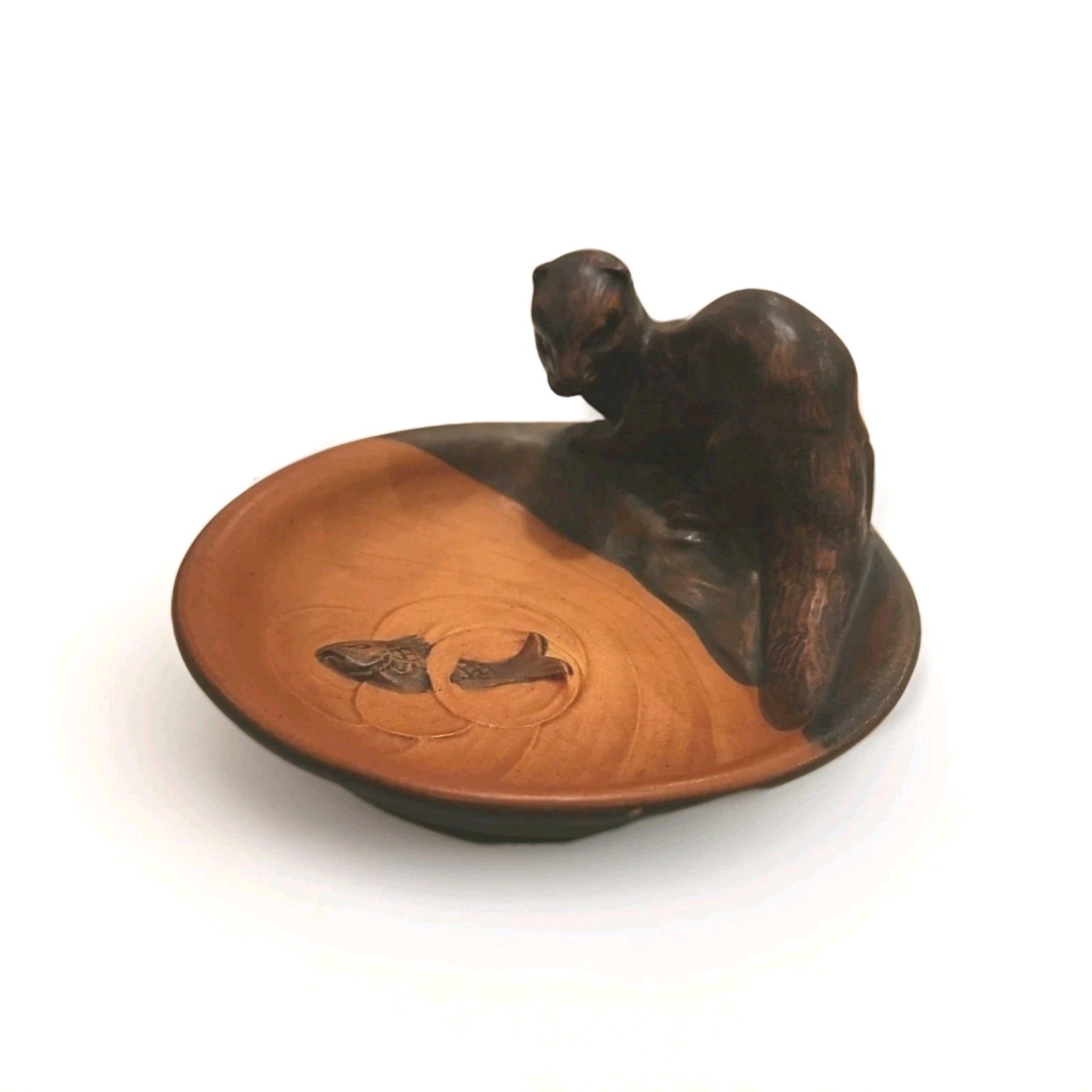 P. Ipsens Enke Danish Art Nouveau Odder Catching A Fish