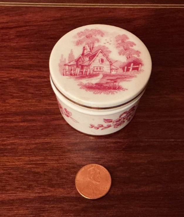 VTG Spode Fine Bone China England Jewelry Trinket Box