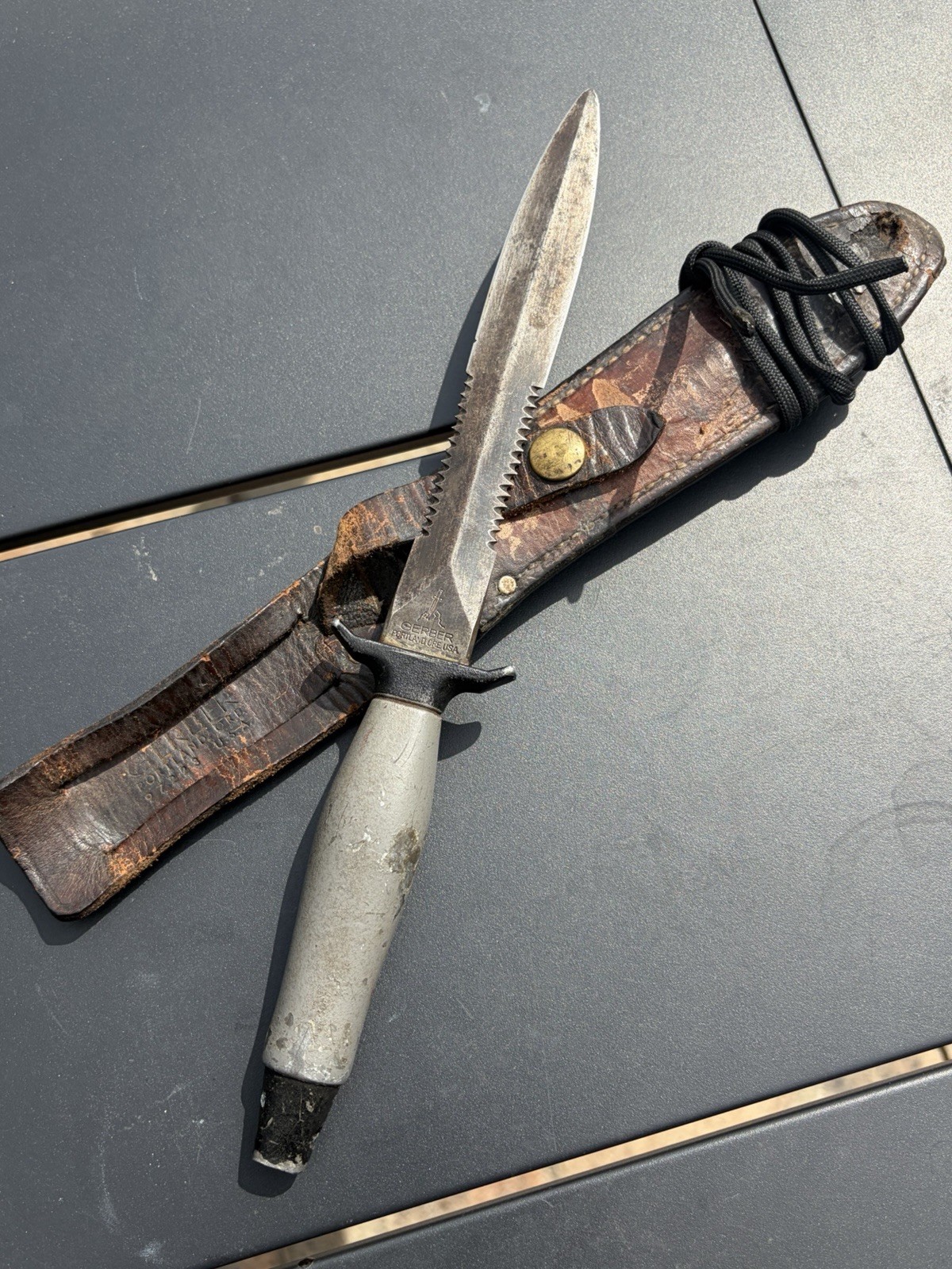 Vintage 1977 Gerber Mark II MK2 Survival Knife #057233 Original Sheath Vietnam