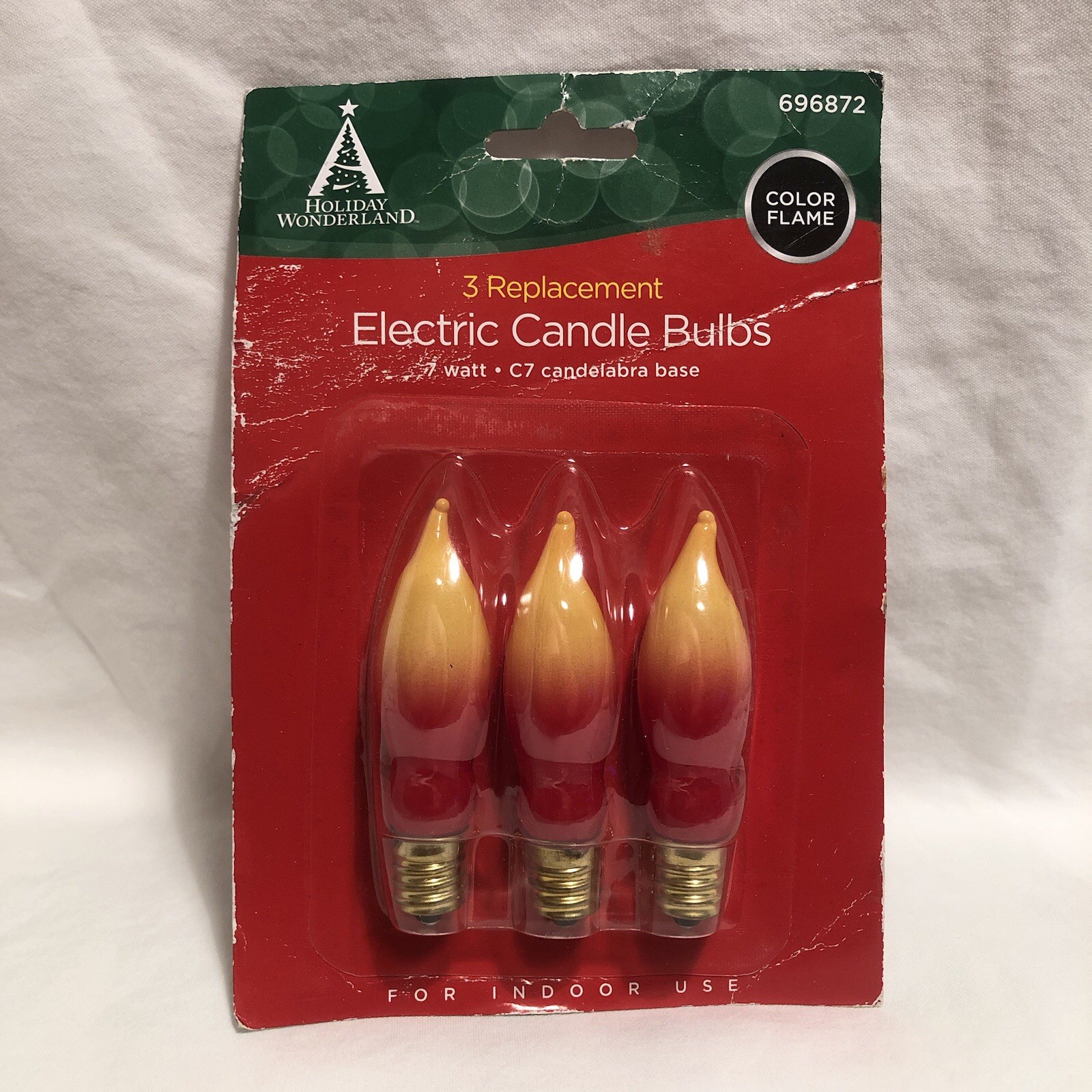 **FREE Shipping VINTAGE Holiday Wonderland Electric FLAME candle Bulbs UNOPENED 