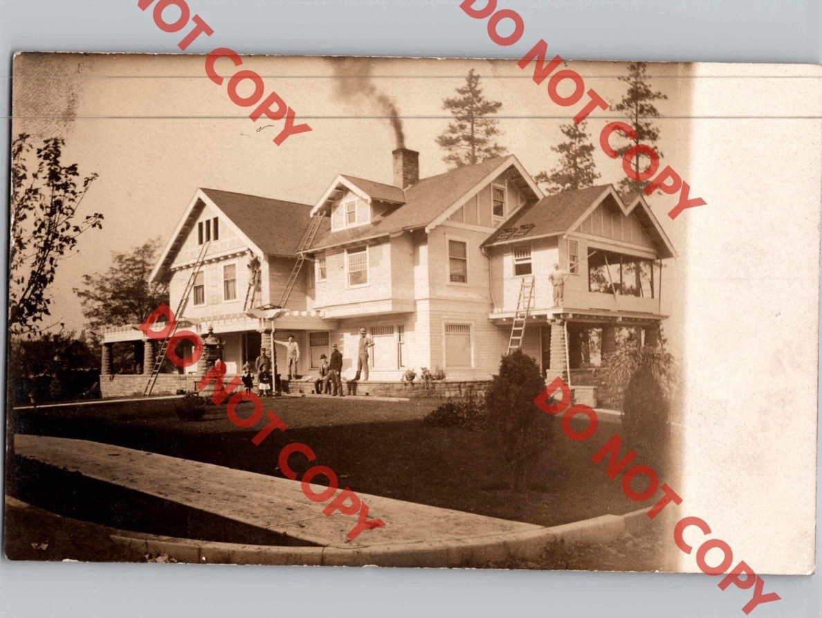 WOW c1910 Large Home House Private Residence LOS ANGELES California CA LA RPPC