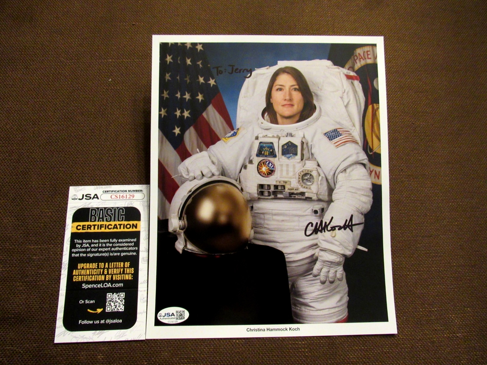 CHRISTINA KOCH ARTEMIS II NASA ASTRONAUT SIGNED AUTO NASA PHOTO LITHO JSA BEAUTY