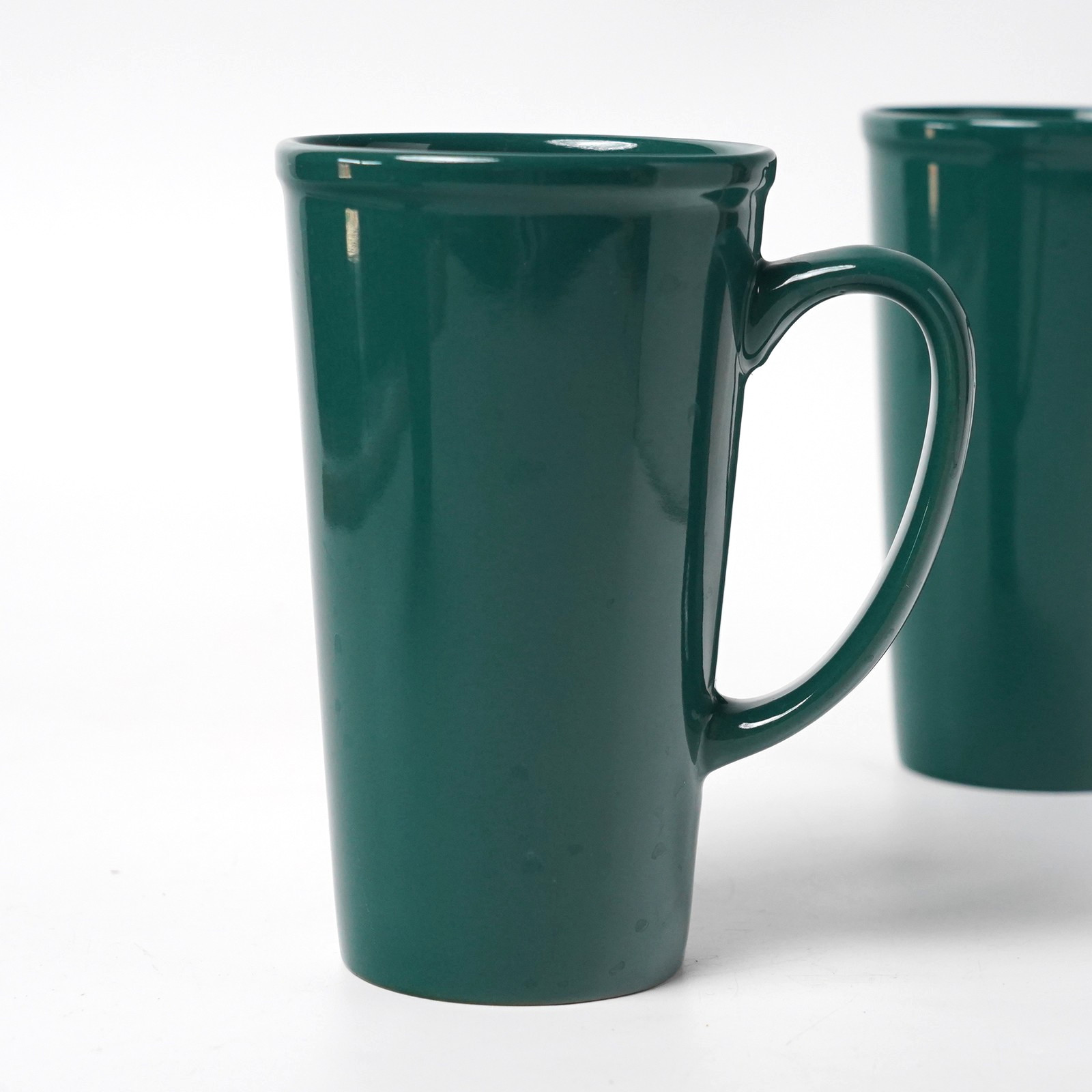 Vintage 1997 California Pantry Classic Ceramics Tall Latte Mug Green