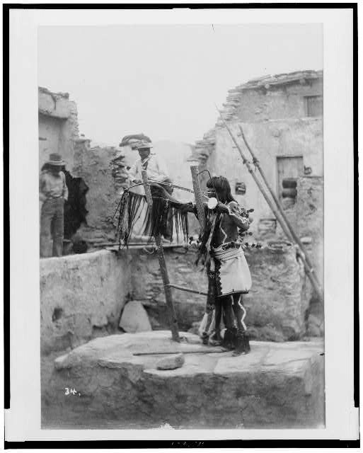 Photo:Arizona Hopi Ni-ha-poo-ma Antelope Priest Snake Dance c1899