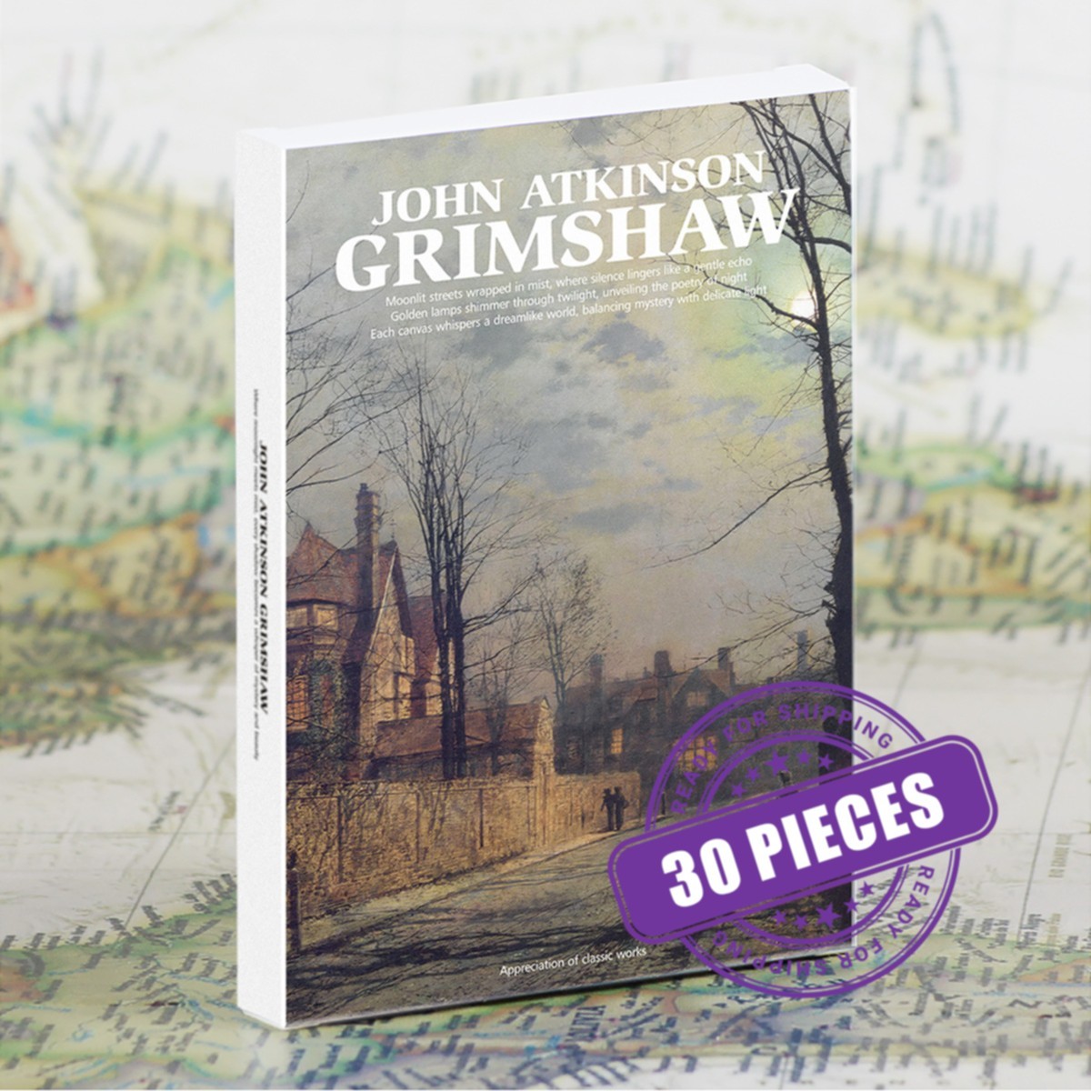Postcard | John Atkinson Grimshaw | Paintings Artist Collage Wall Art 30 Pieces