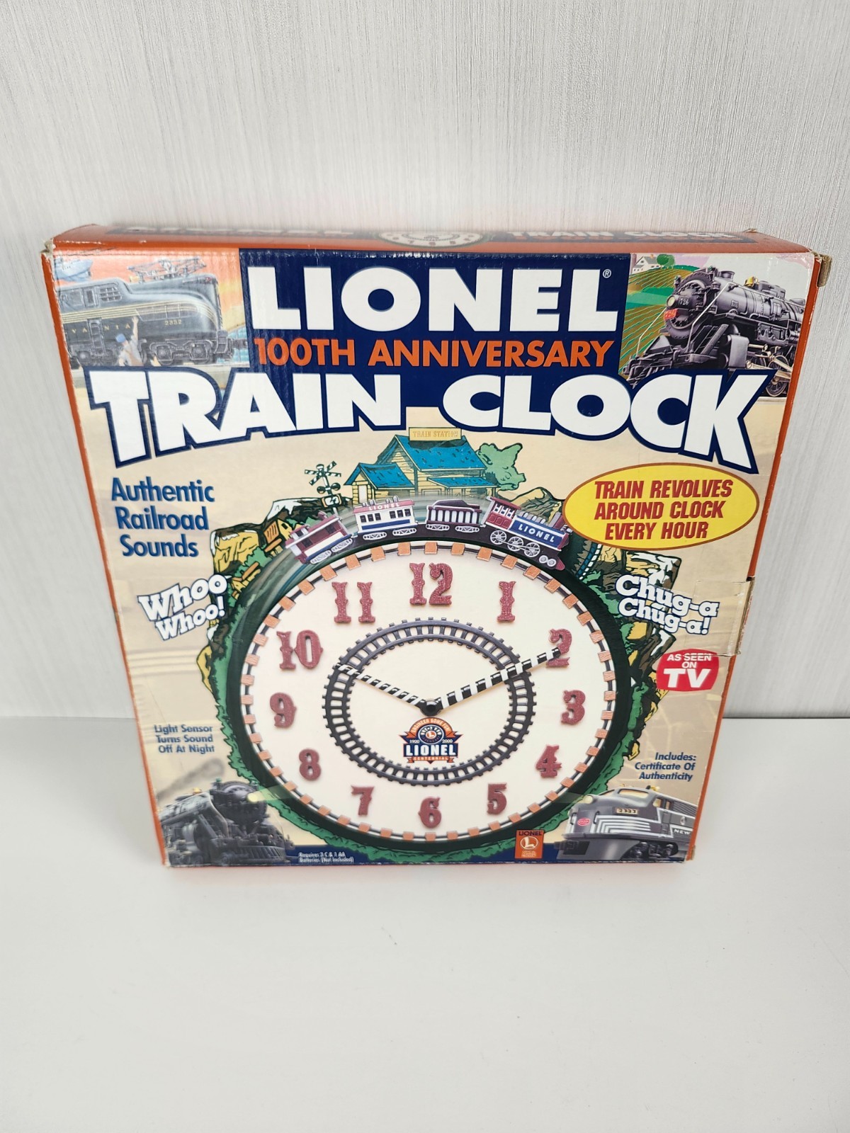 Vintage Lionel 100th Anniversary Train Clock No 7183 NIB