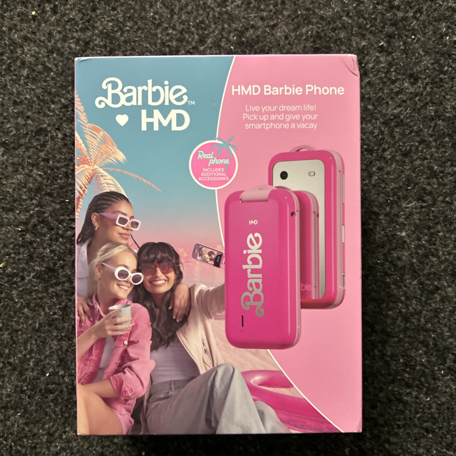 HMD Barbie TA-1420 Unlocked Flip Phone Power Pink