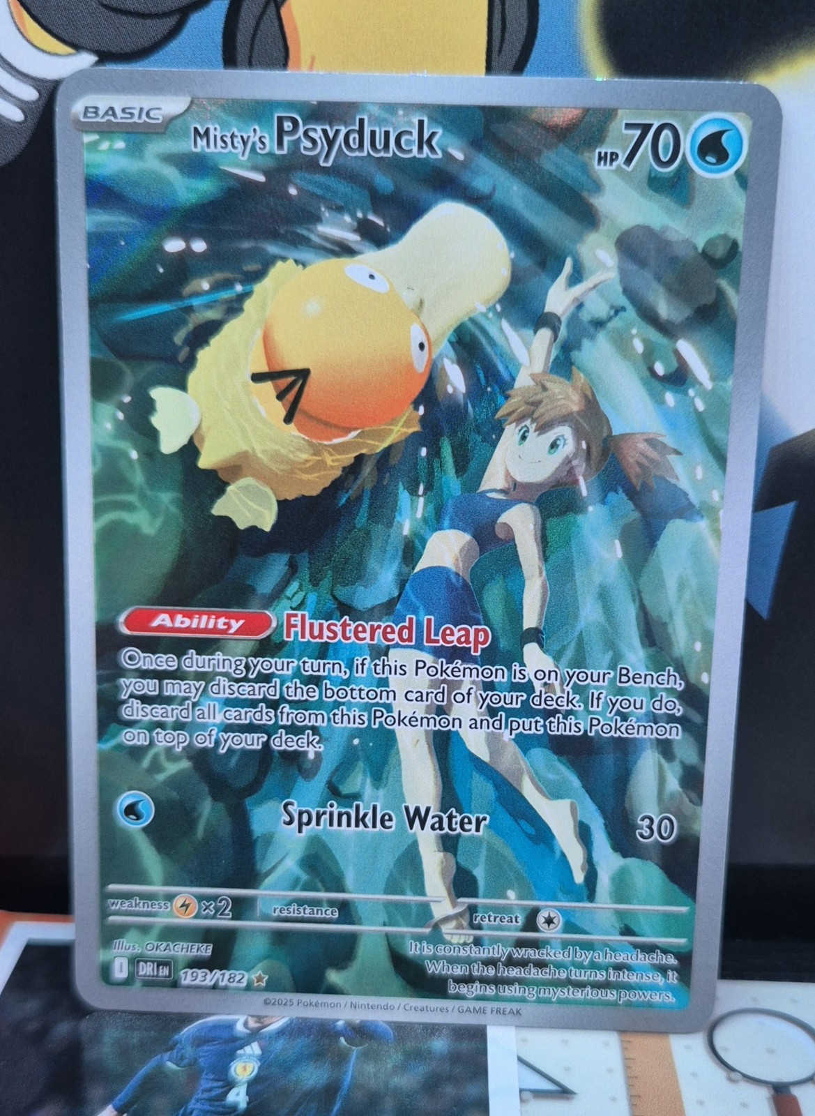 Pokémon TCG Misty's Psyduck Destined Rivals 193/182 Illustration Rare Card