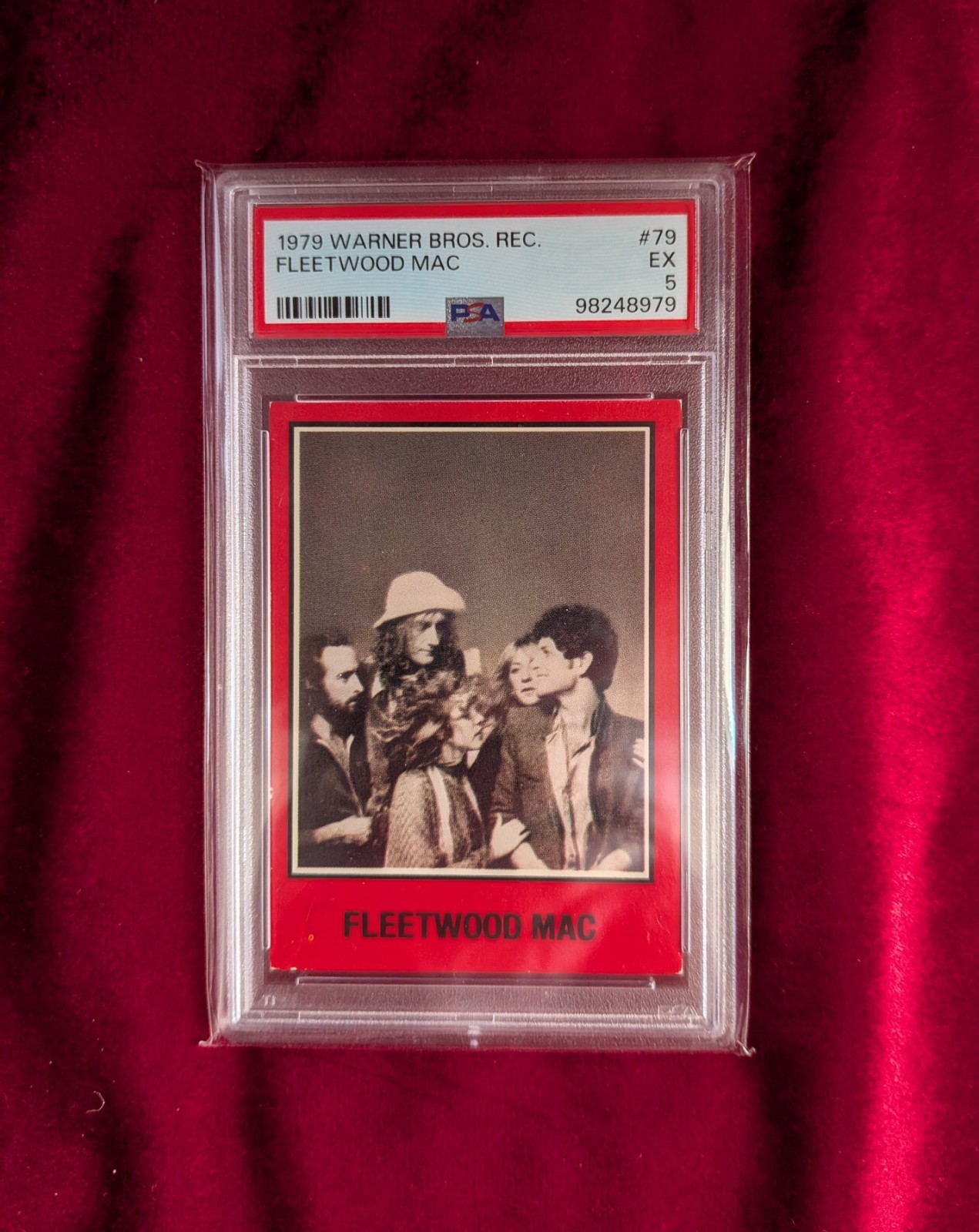 RARE 1979 Warner Bros Fleetwood Mac PSA5 LOW POP 7 Only 9 Higher Stevie Nicks RC
