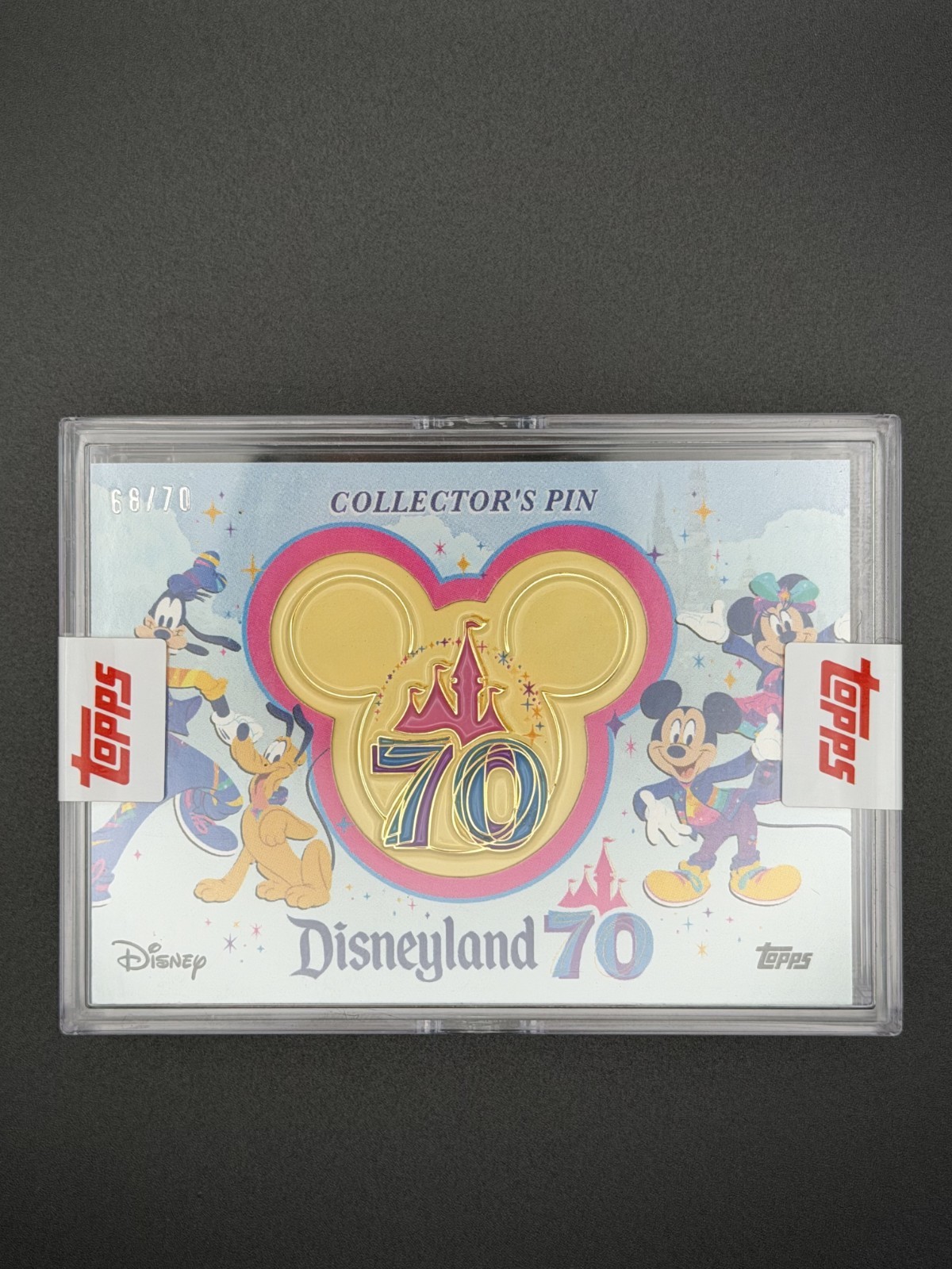 2025 Topps Disneyland 70th Anniversary Rare Collector\'s Pin Card #CP-70 /70