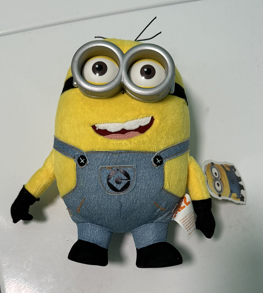 NEW Despicable Me 2 Minions Dave Plush Toy 9” Thinkway Universal Studios
