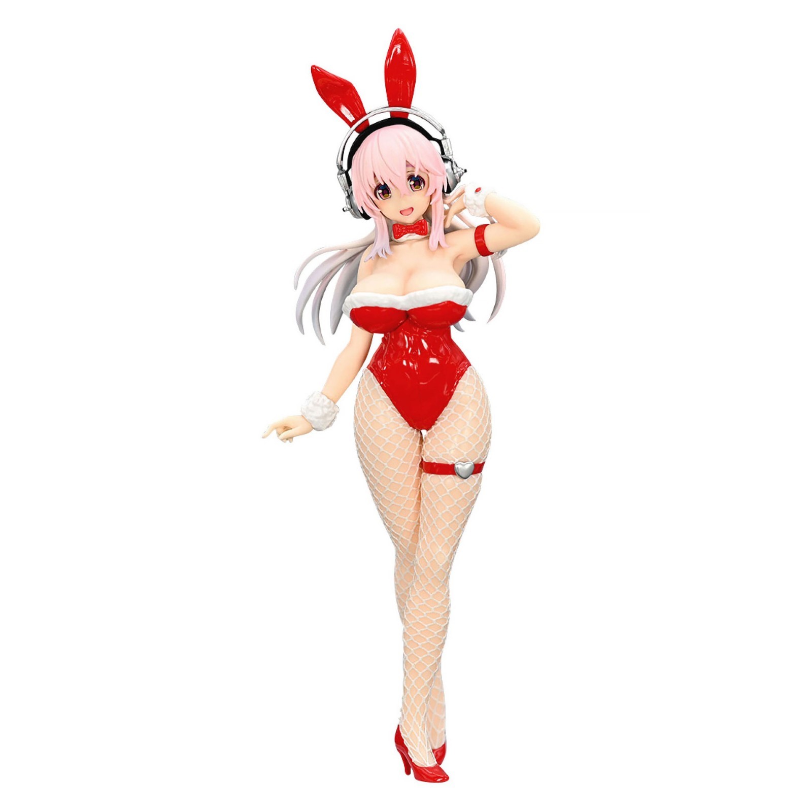 Nitroplus Super Sonico BiCute Bunnies Valentines Red Bunny Girl ver Anime Figure