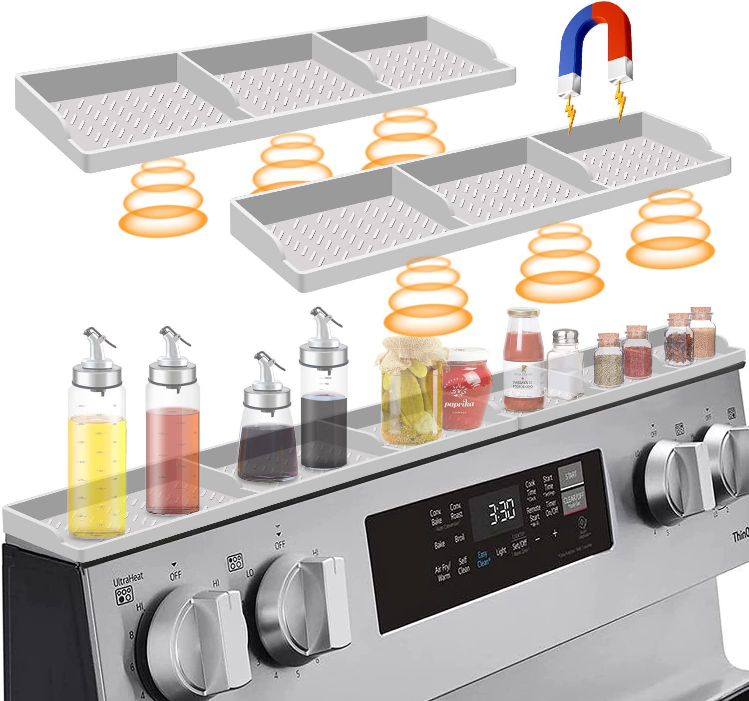 Hydream Stove Top for Silicone Shelf,30 Inch Magnetic 30 inches, Light Grey Hydream Stove Top for Silicone Shelf,30 Inch Magnetic 30 inches, Light Grey
