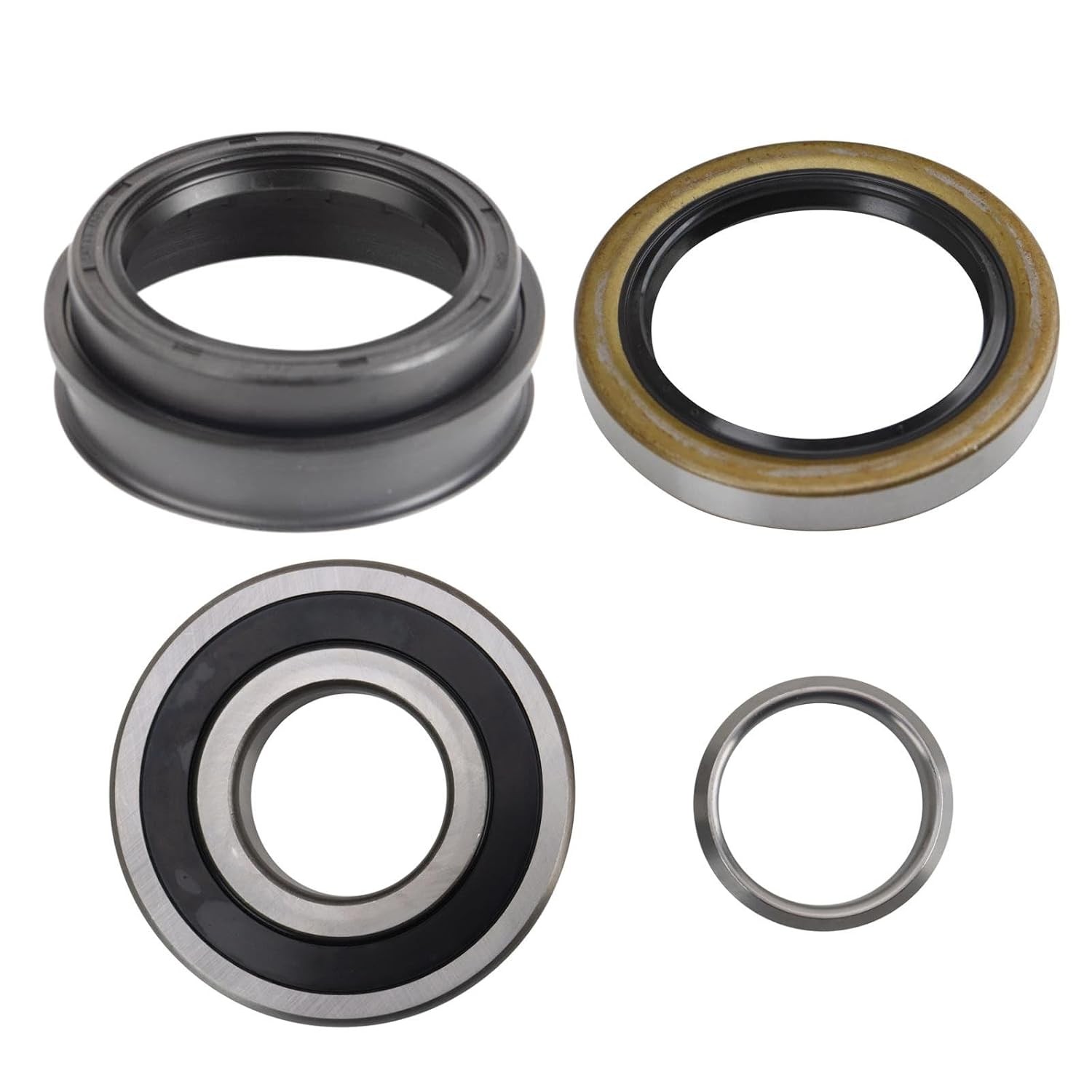 TRQ Rear Wheel Bearing Seal Kit Replacement Hub Bearing Seal Kit for Rear