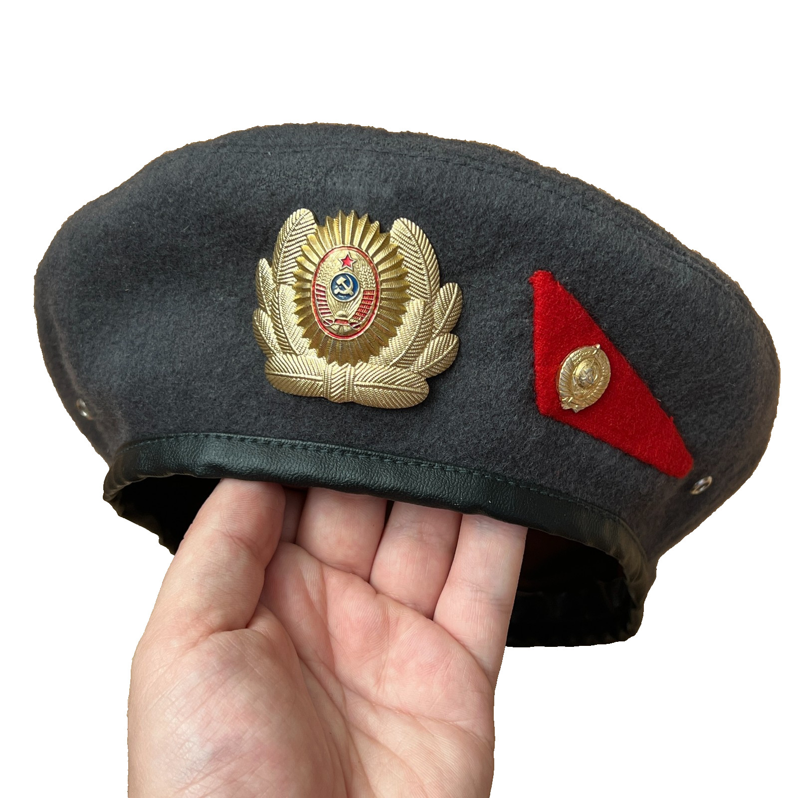 OMON USSR Soviet Police Militia Spetsnaz RARE Vintage Military Uniform Beret Cap