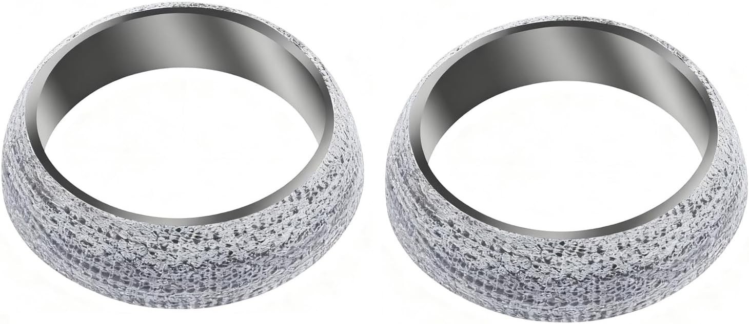 2 PCS 2.5 inch Exhaust Donut Manifold Gasket 65mm Muffler Seal Ring High Grade
