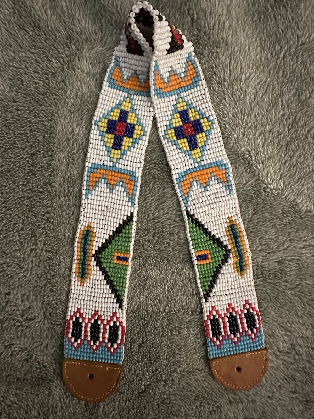 Vintage 1950\'s or 60\'s Native American Handmade Thunderbird  Beaded 17\