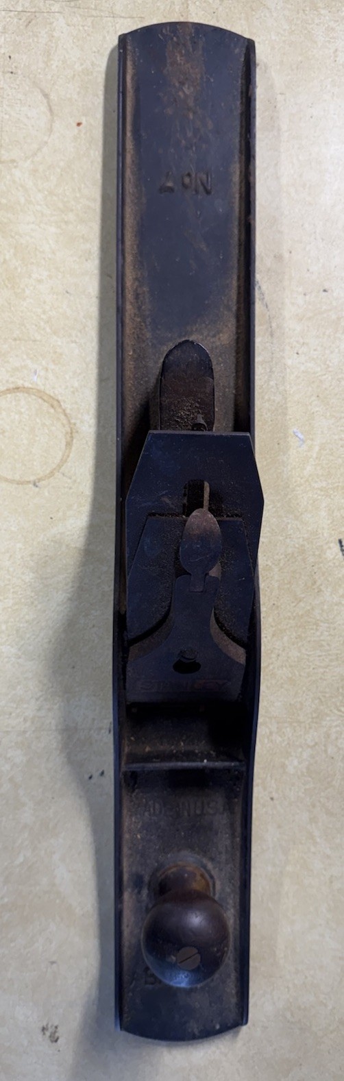ORIGINAL-Vintage Stanley Bailey metal hand Joint plane. NO 7