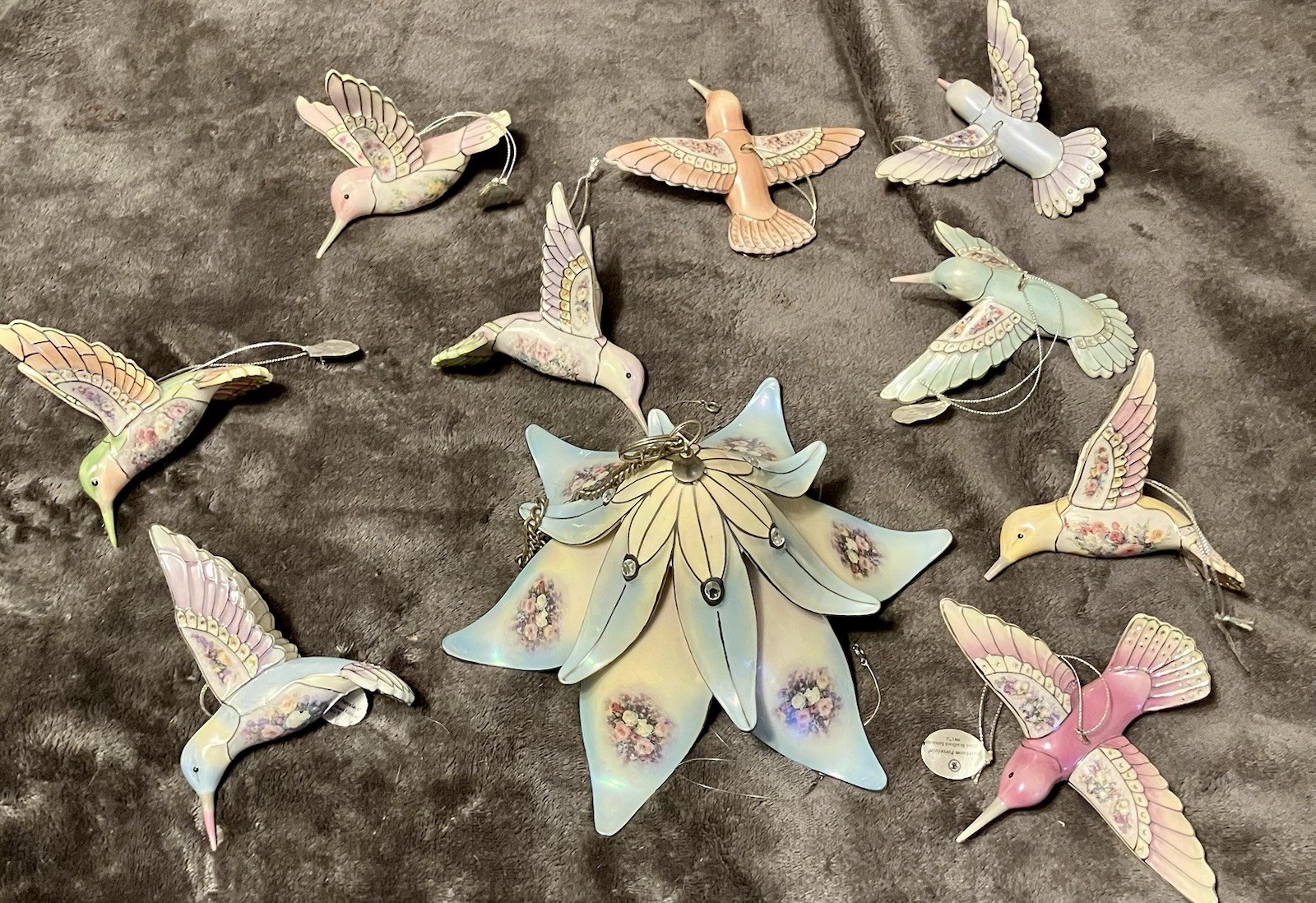 LENA LIU\'S PRECIOUS JEWELS HUMMINGBIRD MOBILE 10 PCE SET