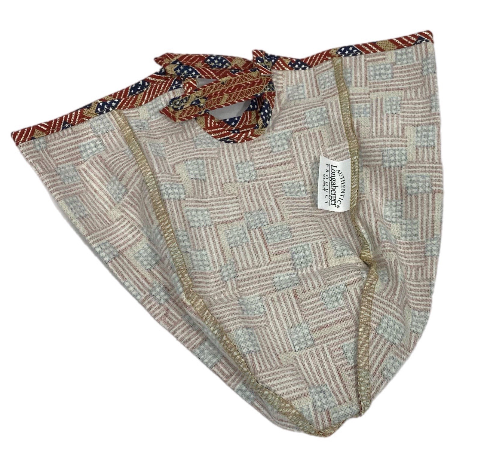 Longaberger Old Glory Liner for Small Fruit Basket