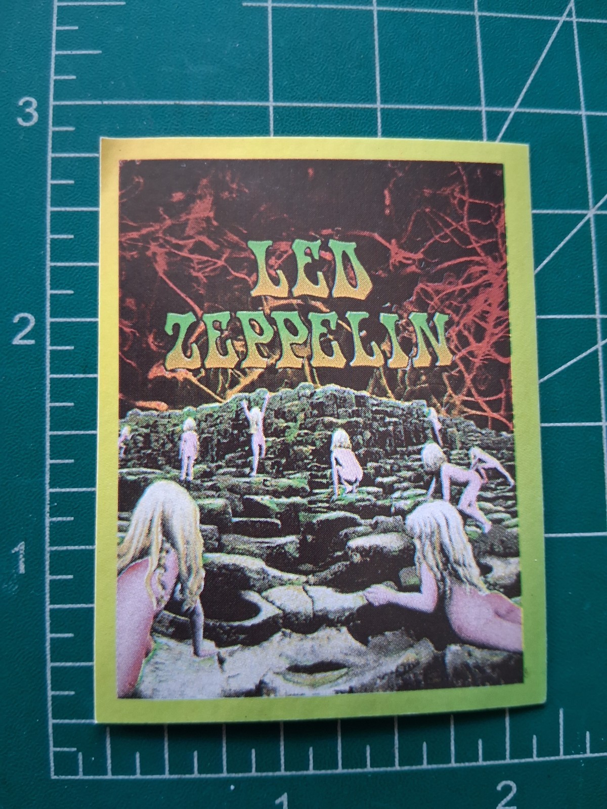 2002 ROCK STORY STICKER CARD BRAZIL LED ZEPPELIN GROUP BAND #24