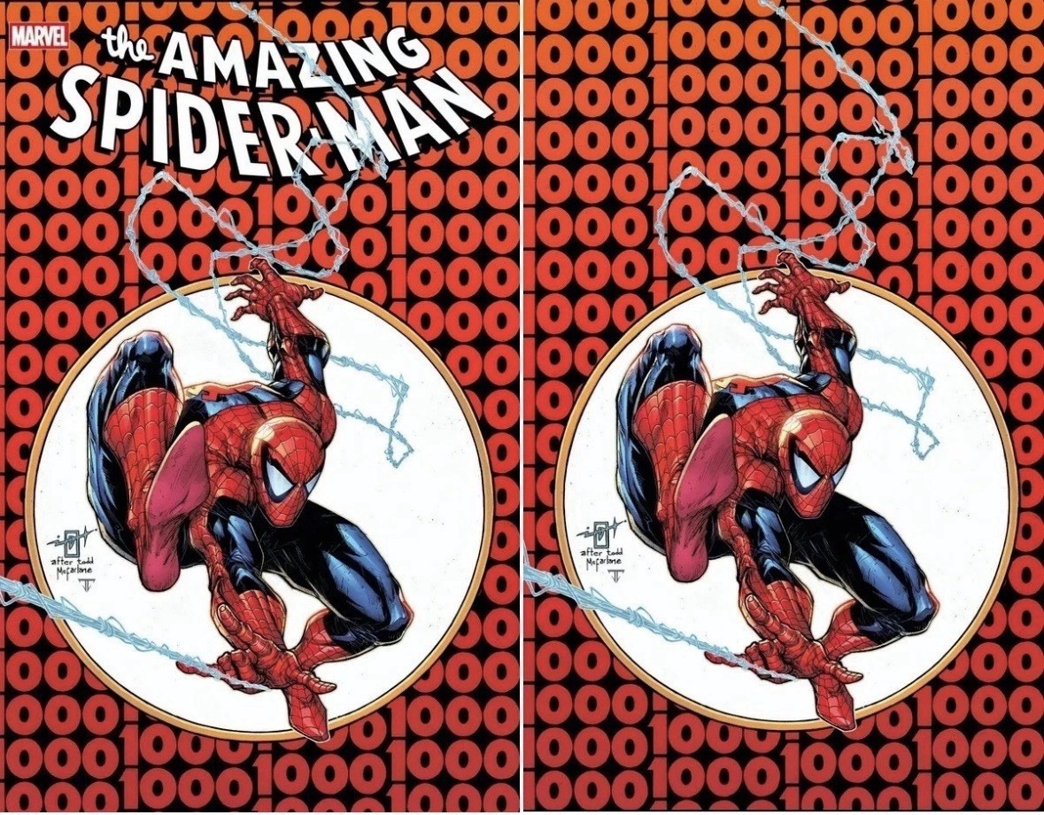 AMAZING SPIDER-MAN #1000 SET JONATHAN URIBE 300 HOMAGE NYCC EXCL SPIDERMAN 1