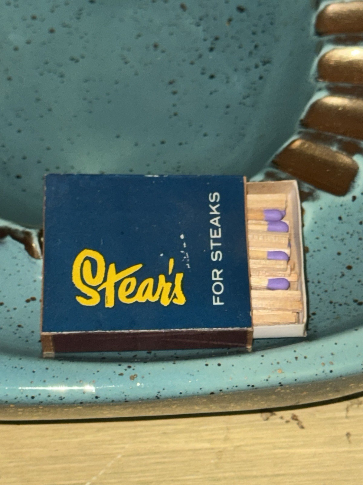 Vintage 1950’s Historic Stears For Steaks Beverly Hills Ca. Matchbook Matchbox