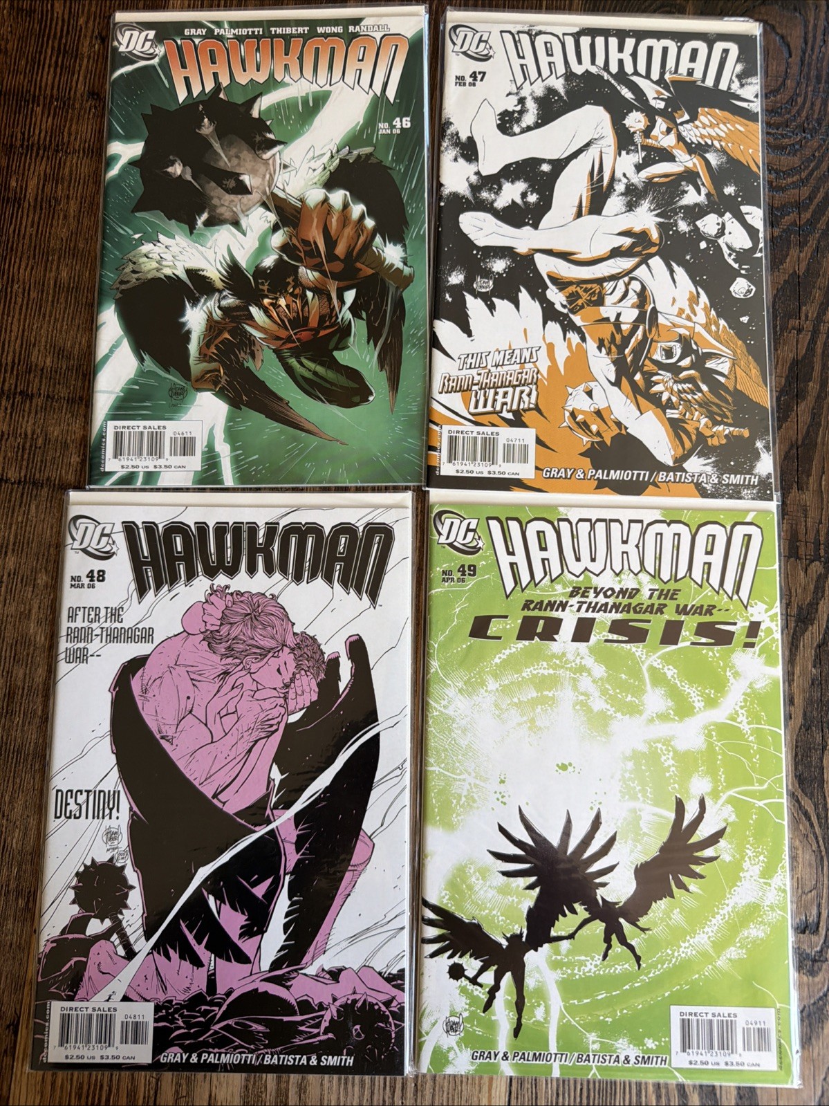 Hawkman Vol. 4 Lot Adam Kubert Covers 46-49 High Grade Infinite Crisis