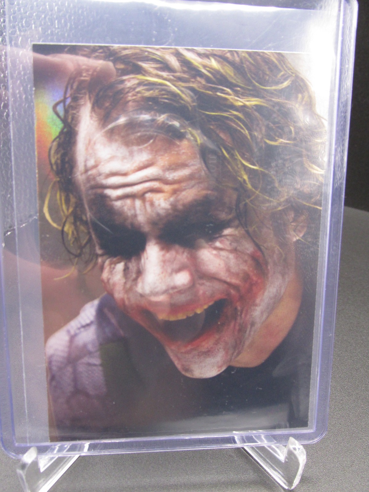 2008 PGM The Dark Knight Batman JOKER ROOKIE #77 Refractor Heath Ledger RC