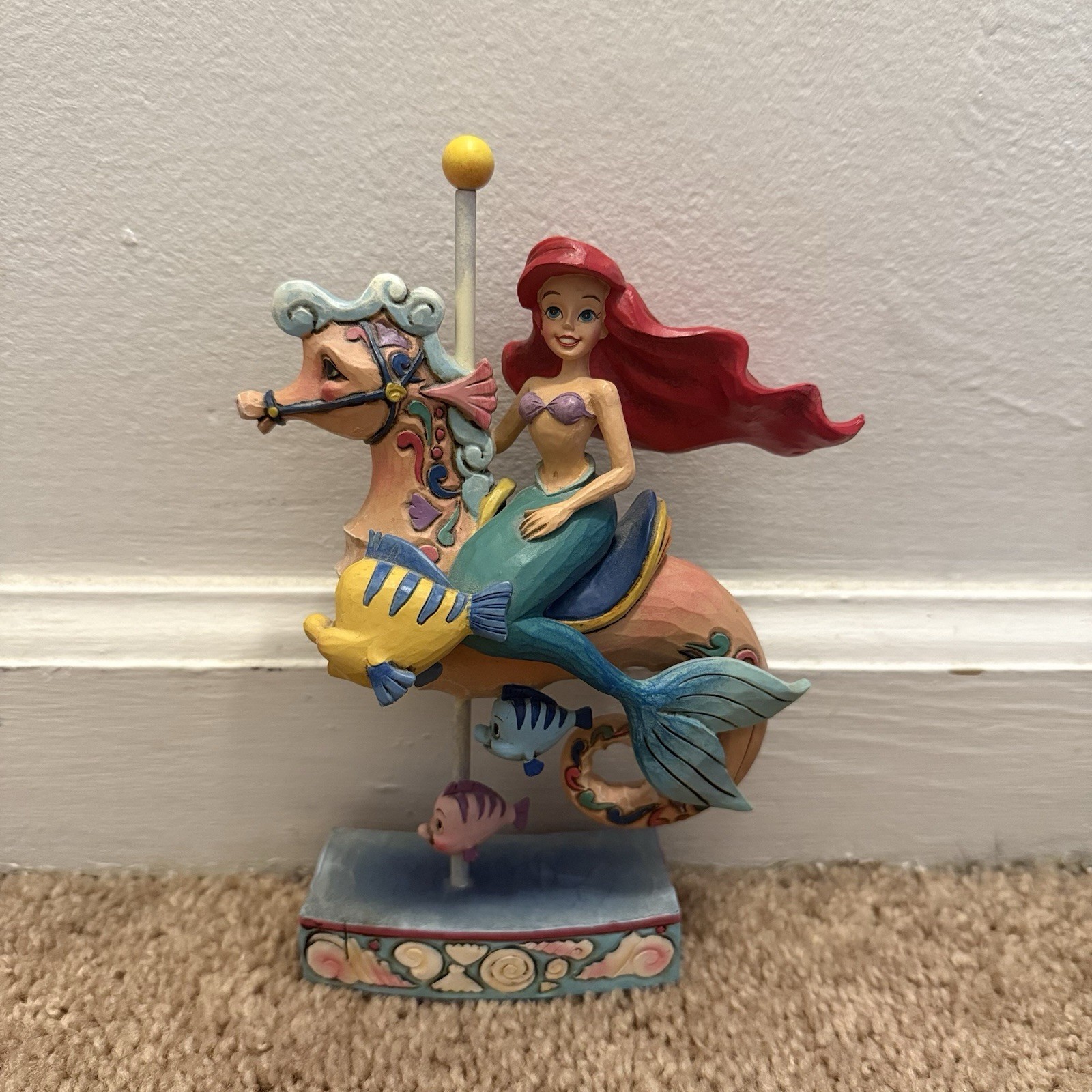 Jim Shore Disney Princess of The Sea Ariel Little Mermaid Carousel Horse 4011742