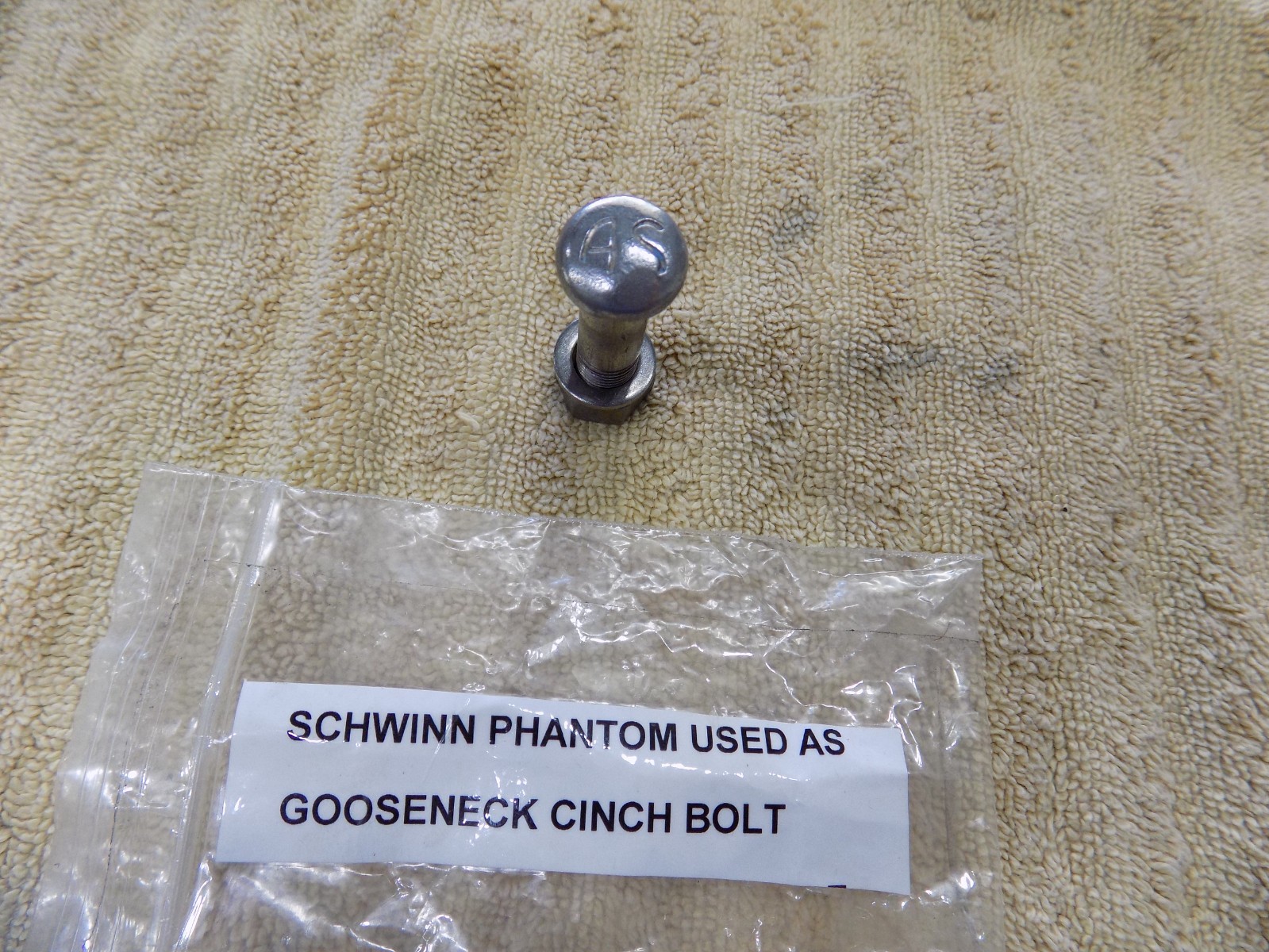 SCHWINN ORIGINAL PHANTOM GOOSE NECK  40\'s 50\'s AS CINCH BOLT #78