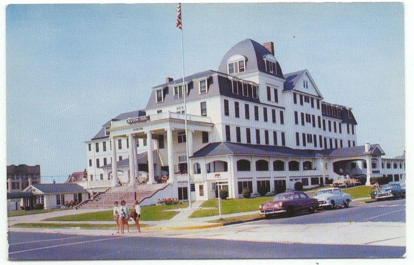 Avon-By-The-Sea NJ Avon Inn Vintage Postcard