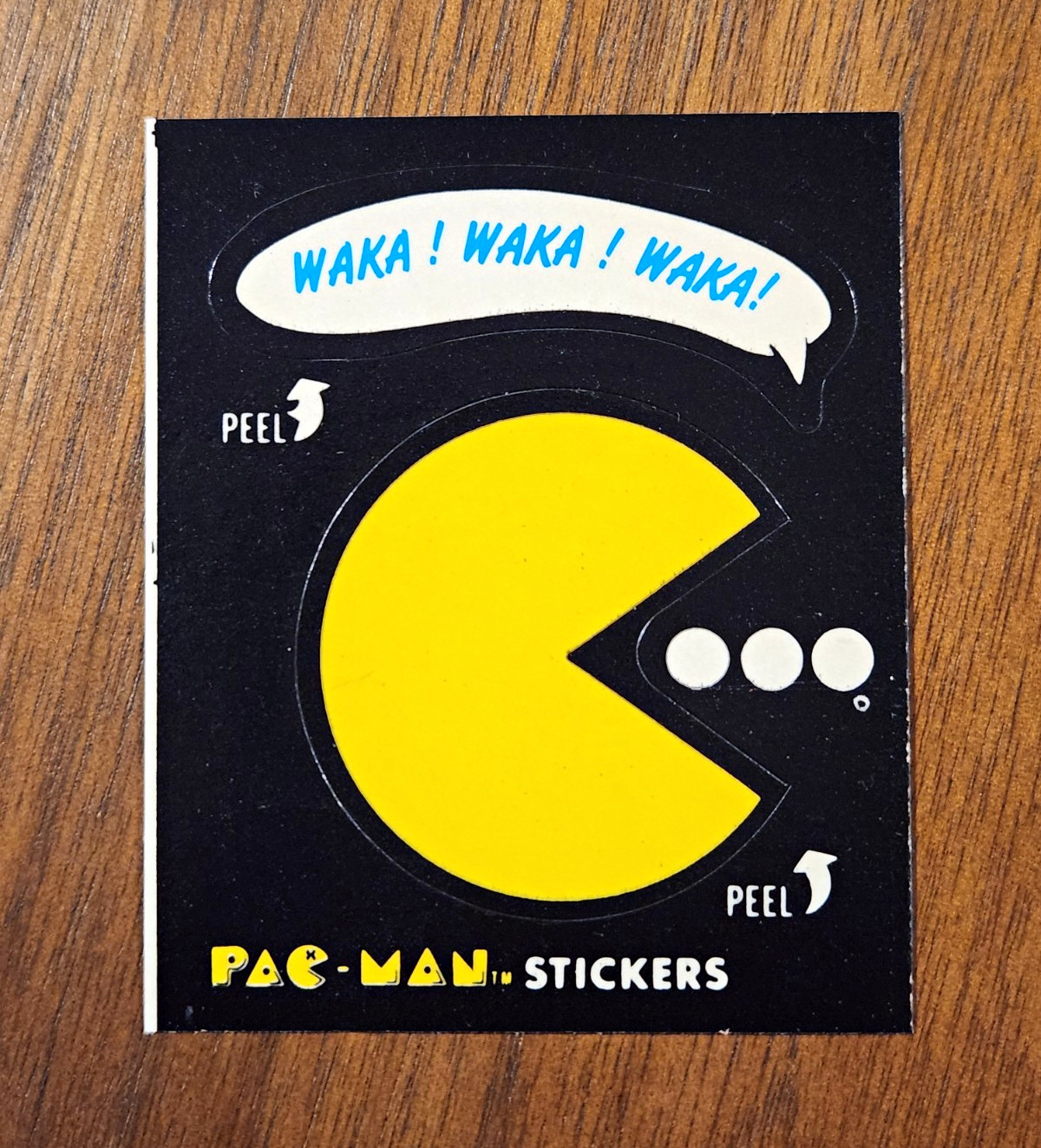 1980 Fleer Pac-Man Non-Sport Sticker #1 