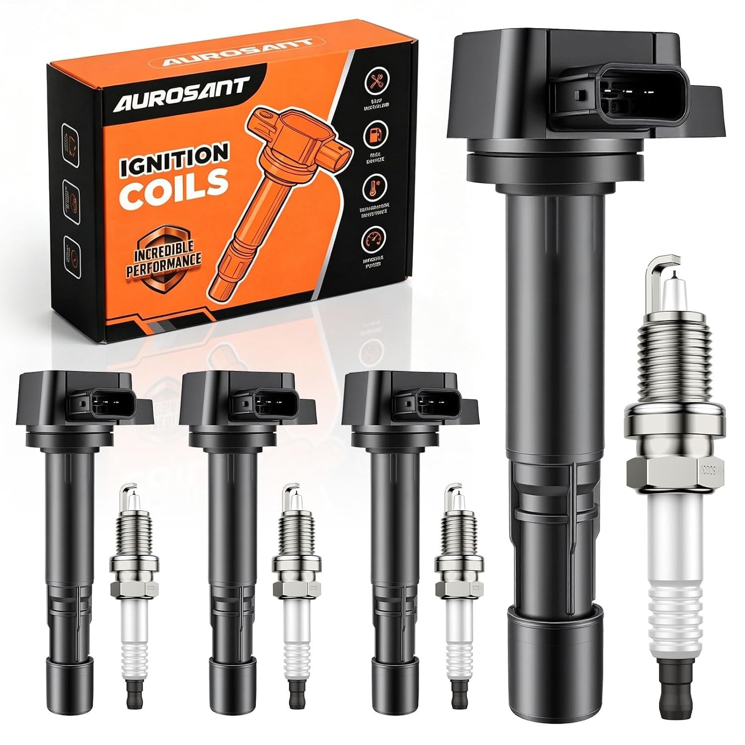 2001 2002 2003 1.7L L4 Ignition Coil Pack and Spark Plugs Automotive Spark