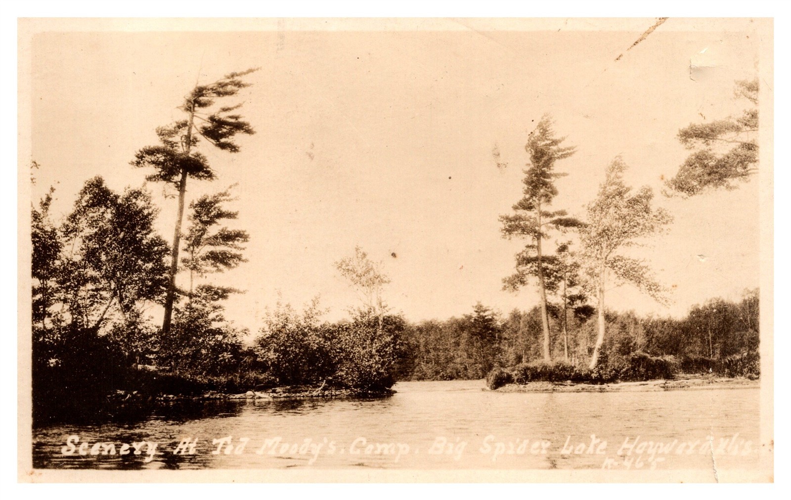RPPC Scene At Ted Moody's Camp Big Spider Lake Hayward WI C1930s Postcard AG12