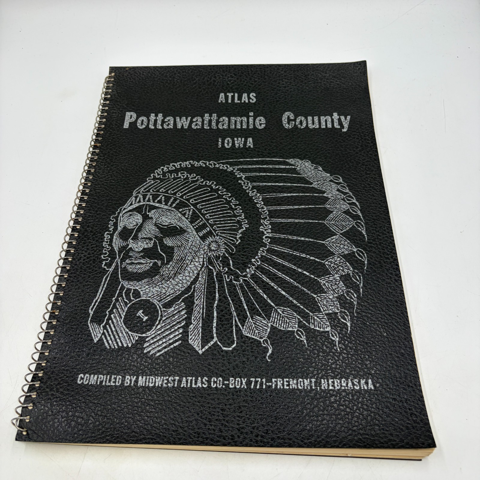 Pottawattamie County Iowa 1967 Atlas Council Bluffs Carter Lake Avoca Oakland IA