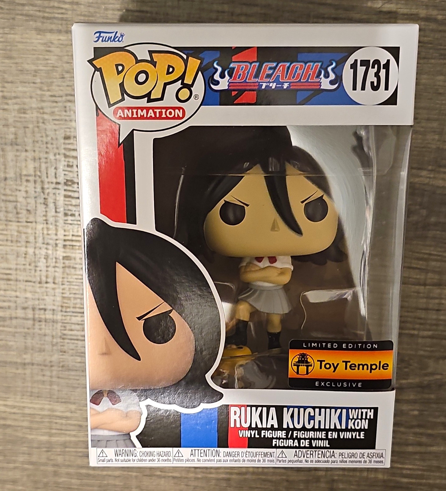 Funko Pop Animation Bleach Rukia Kuchiki w/ Kon #1731 Toy Temple Exclusive