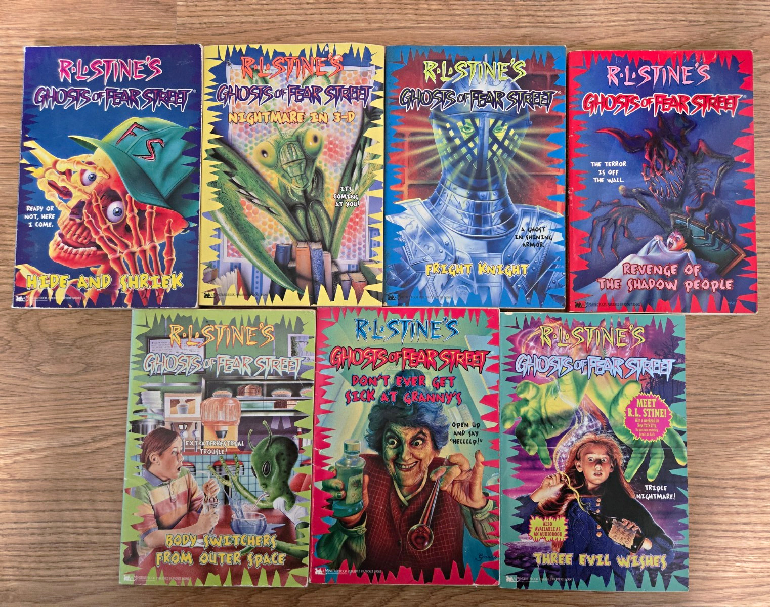 R.L. Stine Goosebumps Ghosts of Fear Street Lot 7 Softcover Vol 1,4,7,9,14,16,19