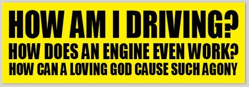 FUNNY BUMPER STICKER DECAL 