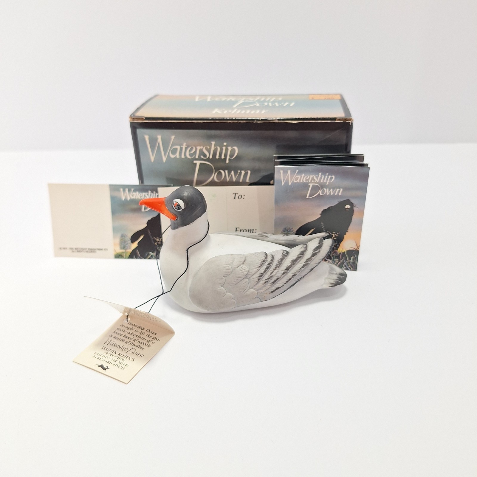 Vintage 1982 Royal Orleans Watership Down Kehaar Gull Figurine NIB Box & Tags
