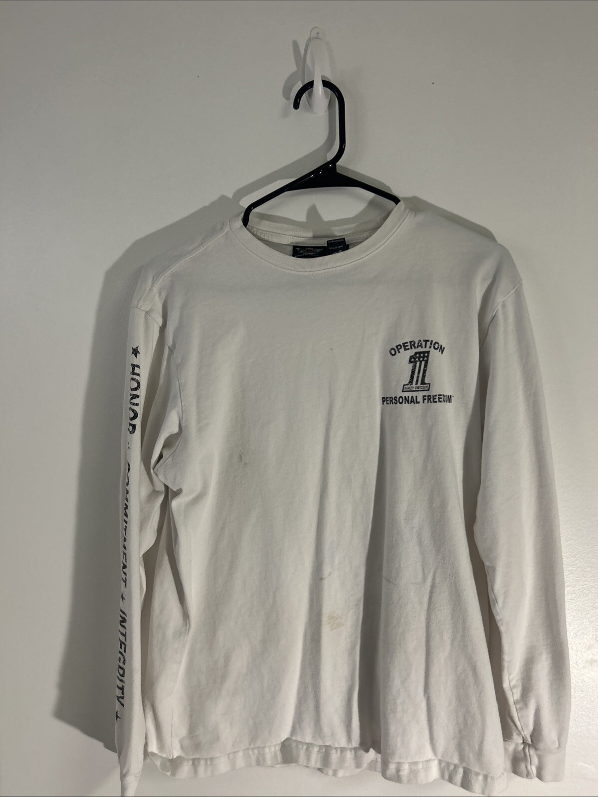 Harley Davidson Long Sleeve T Shirt Operation Personal Freedom Size Med