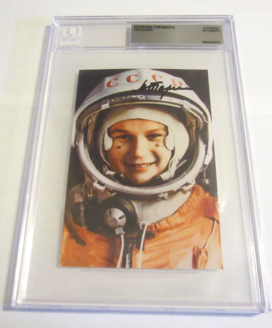 Valentina Tereshkova signed autographed 4x6 photo BAS Beckett 1st Woman in Space