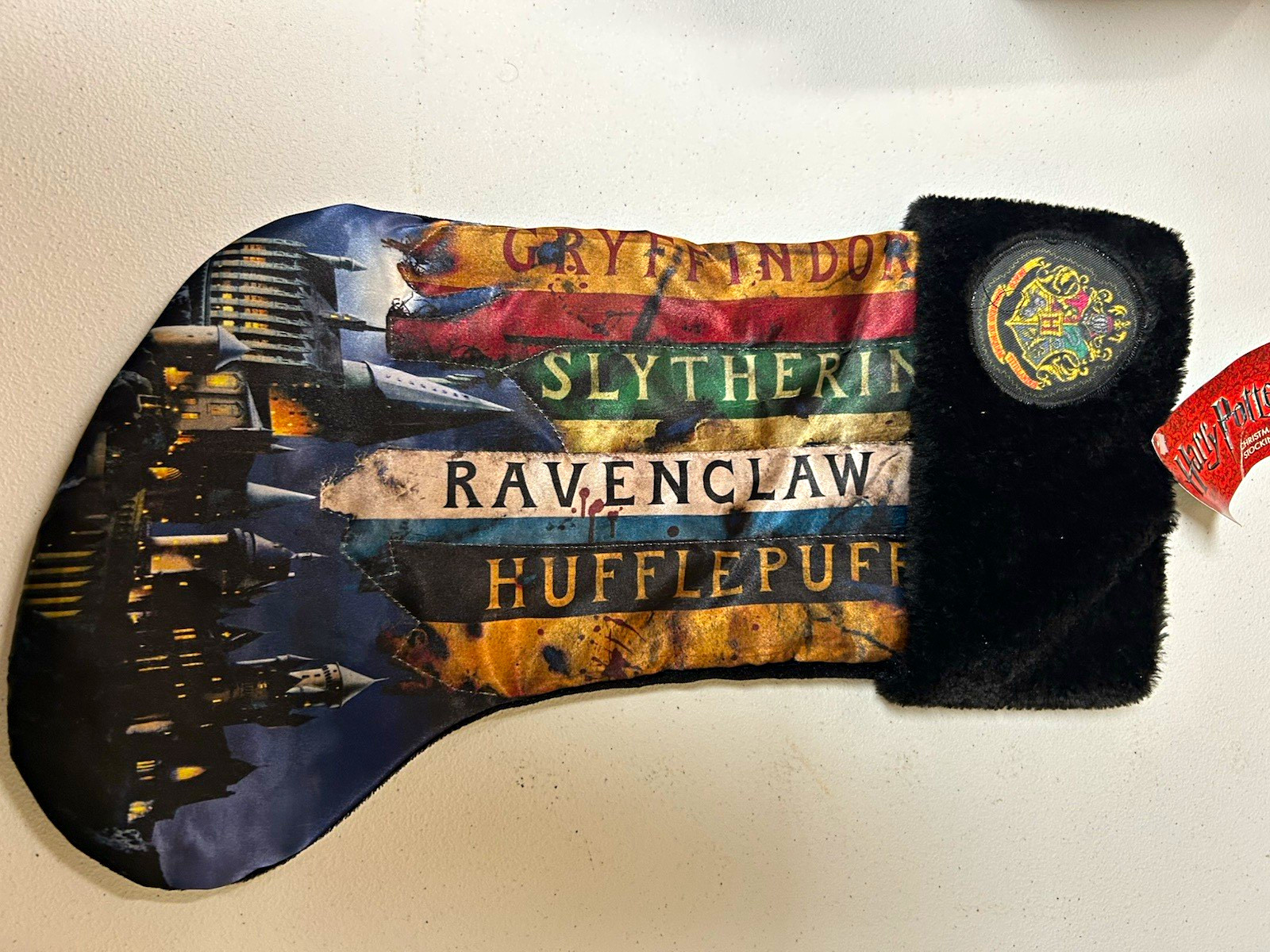 Kurt S. Adler Harry Potter Hogwarts Houses Christmas Stocking w/ House Names
