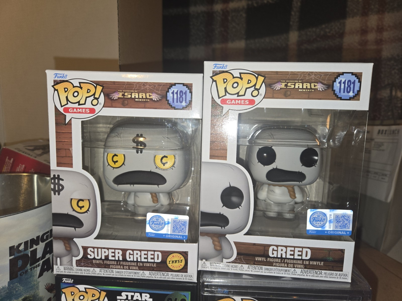 Funko Pop The Binding Of Isaac Super Greed Chase Variant 1181 BUNDLE