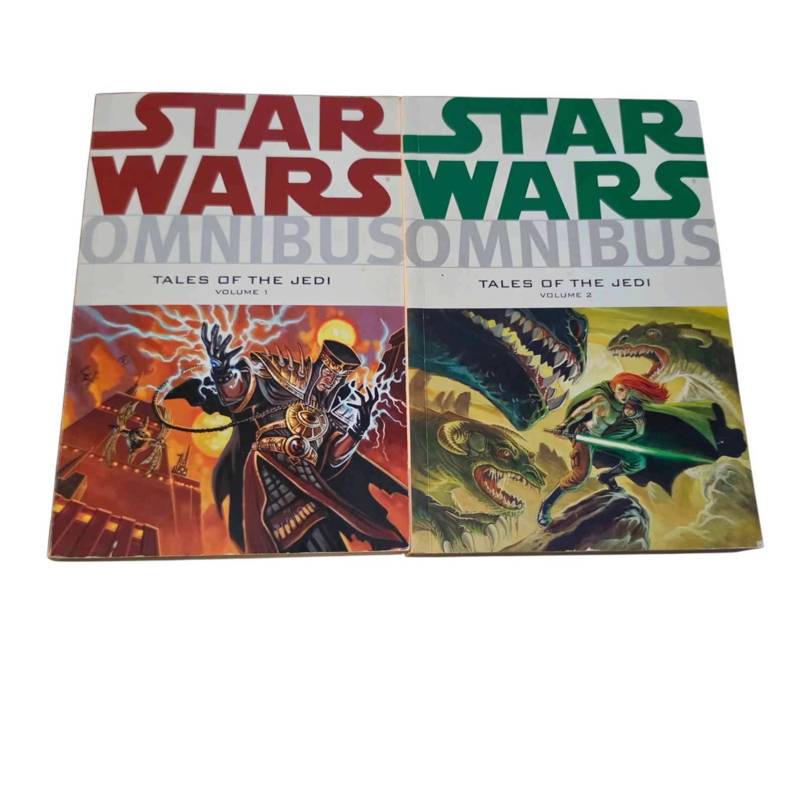 Star Wars Omnibus Tales of the Jedi Vol 1 & 2 Dark Horse Comics Paperback Lot