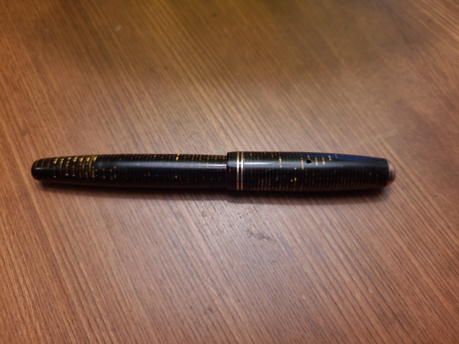 Vintage 1945 Parker Vacumatic Major Fountain Pen Golden Pearl - EXCELLENT...